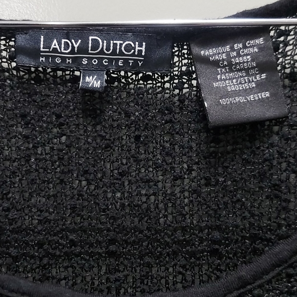 Lady Dutch High Society knit 3/4 sleeve top - Picture 2 of 4